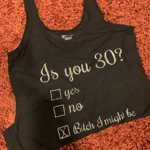 30th birthday tank
